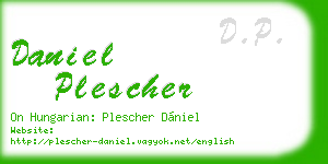 daniel plescher business card